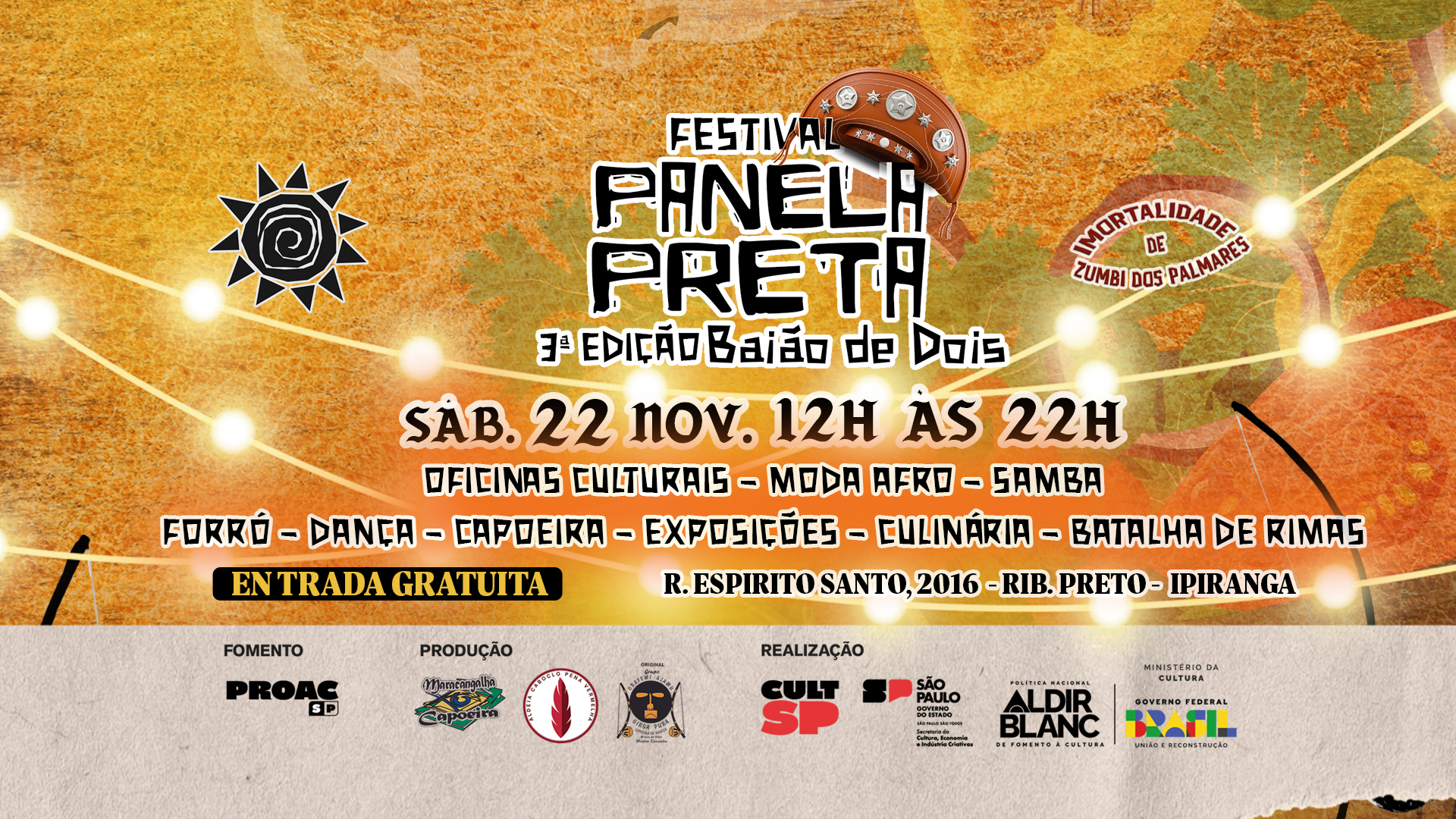 festival panela preta